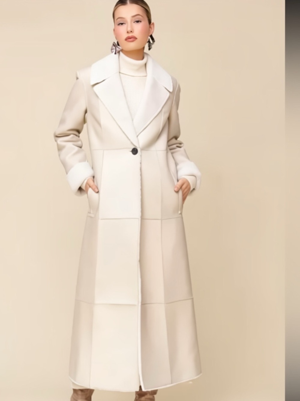 NEW ! HOUSE of HARLOW FAUX FUR DOUBLE FAC COAT 
🚨firm price